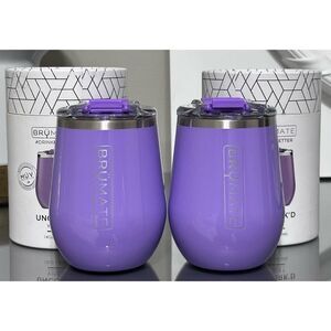 SET OF 2- BRUMATE UNCORK'D XL‎ 14oz WINE TUMBLERS, VIOLET